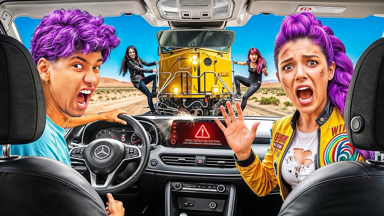 AS VALENTONAS SABOTARAM MEU CARRO E FICAMOS PRESO NA LINHA DO TREM! *guerreira do k-pop