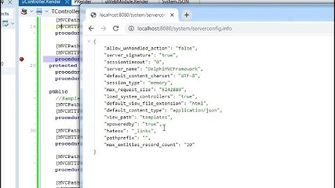 02 - DelphiMVCFramework; Controlador de sistema