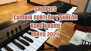 Samples Korg Krome Cumbia Sureña Y Norteña Mayo 2024 #Musichuayotuma  #Korgkrome  #Samples