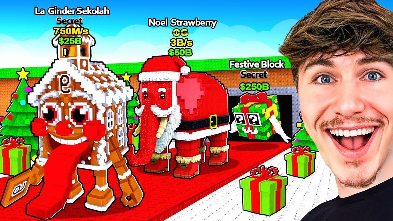 J’AI VOLÉ TOUS LES NOUVEAUX BRAINROTS NOËL !! (100 Lucky Block)