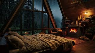 Rain Sound in Forest  Sleep Immediate in 3 Minutes due to Listen Rainfall on Window  Beat Insomnia