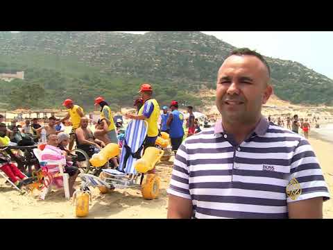 شاطئ بالمغرب مخصص لذوي الاحتياجات الخاصة