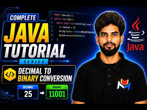 Decimal To Binary Conversion In Java Explained Step-by-Step | Master In Looping in Java