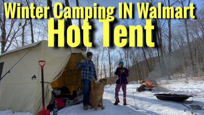 Family Camping In A Cozy Inflatable Tent With Our Dog 