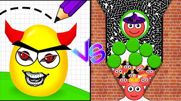 HIDE BALL - Save the bees & bee 🆚 Draw to smash save the dogs Gameplay part 42