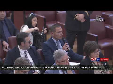 AUTONOMIA, ZAIA PARLA IN SENATO: «E' VERA BATTAGLIA CONTRO LA MALA GESTIONE» | 23/05/2023