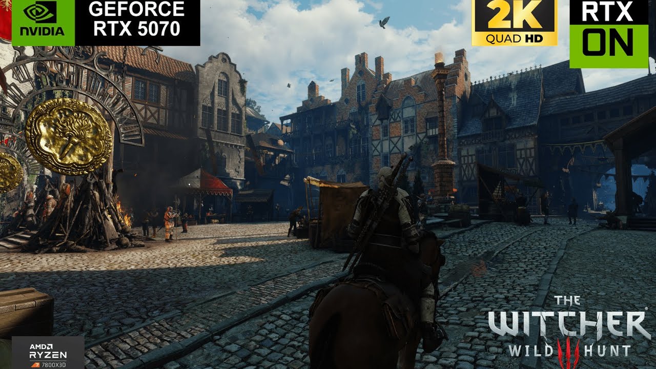The Witcher 3 Next-Gen | RTX 5070 + Ryzen 7 7800X3D | 1440p Ultra Ray Tracing | Benchmark
