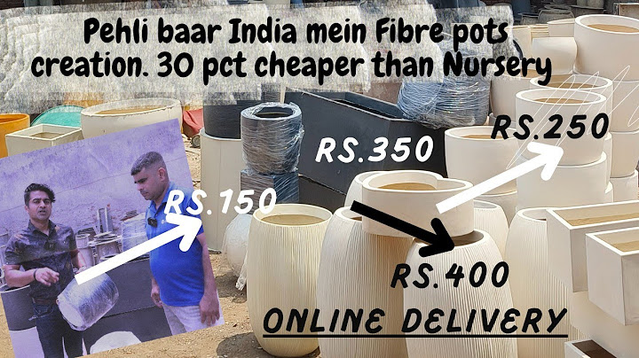 Fibre Pots 30% सस्ते! घर बैठे मंगाएं और नर्सरी से सस्ता पाएं।" | Cheapest Fibre Pots |Aarti Planter