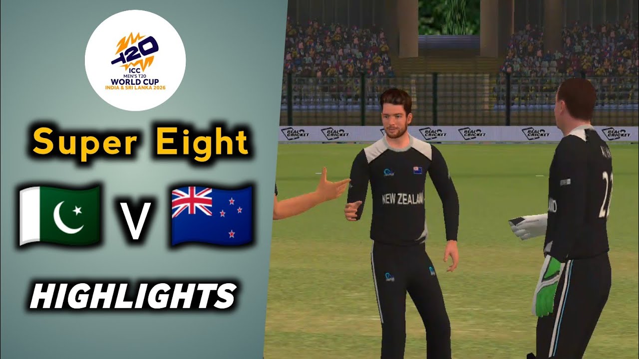 𝗣𝗮𝗸𝗶𝘀𝘁𝗮𝗻 𝘃𝘀 𝗡𝗲𝘄 𝗭𝗲𝗮𝗹𝗮𝗻𝗱 | 𝗦𝘂𝗽𝗲𝗿 𝗘𝗶𝗴𝗵𝘁 | 𝗜𝗖𝗖 𝗧20 𝗪𝗼𝗿𝗹𝗱 𝗖𝘂𝗽 2026 | 𝗥𝗖 𝗦𝘄𝗶𝗽𝗲