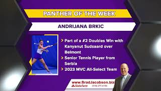 Panther of Week Andrijana Brkic, UNI Tennis