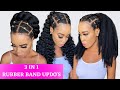 🔥EASY RUBBER BAND HAIRSTYLE ON  4C NATURAL HAIR / Protective Style / Tupo1