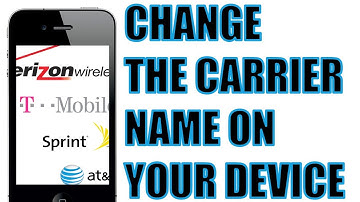 Change Your iPhone Carrier Name Easy!