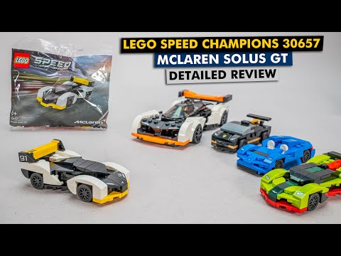 LEGO Speed Champions McLaren Solus GT Race Car Toy 30657