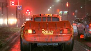 Real Life Mcqueen Paparazzi Night Chase