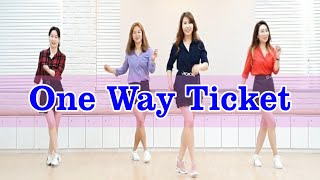 올드팝송 라인댄스 | One Way Ticket Line Dance | 32c 4w Beginner | 윤 은희 (Eun Hee Yoon)