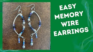Easy Memory Wire Earrings | BBB July 2021