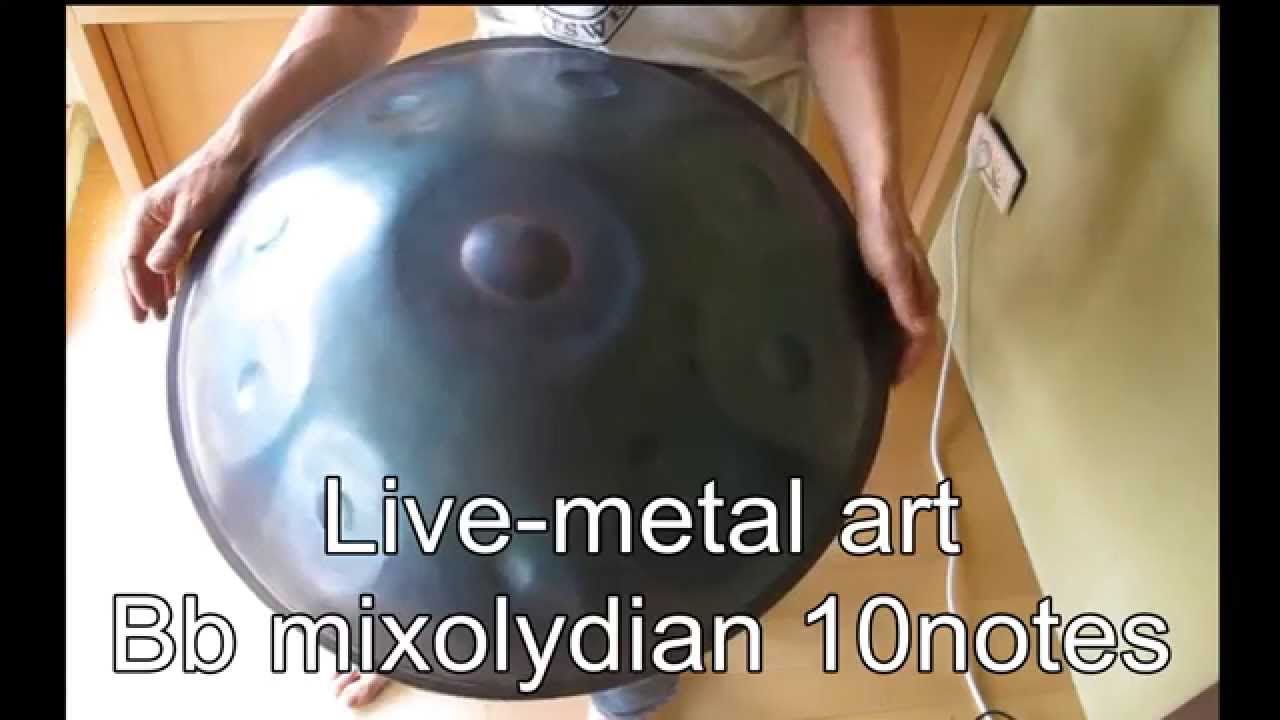 Live-metal art.  Bb mixolydian 10 notes