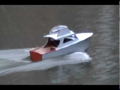 model boat rc merritt sport fisherman - YouTube