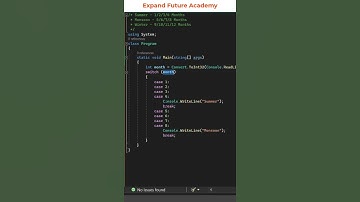 C# Programmers  FAQ - 15 - Multi-case statement in C#  #ExpandFutureAcademy #shorts #programming