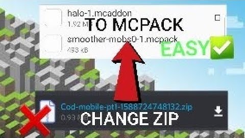 How To Change A Zip File ~To A~ Mcpack File.|Minecraft (#mcpe)