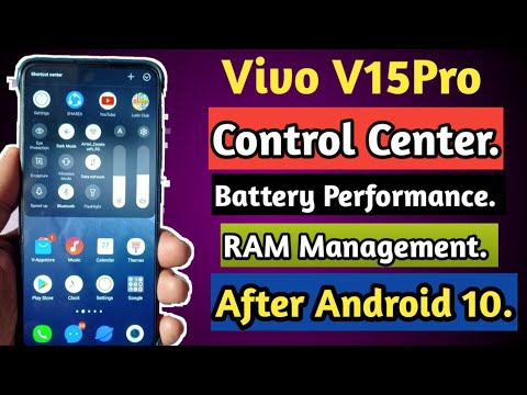 Vivo V15pro Control Center | Battery Performance |RAM ...