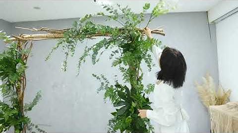 Trang trí background hoa tiệc cưới, chụp ảnh  studio