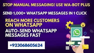 WA Bot Plus Multi Sender [ Simple Sender ] Revolutionizing WhatsApp Marketing with Advanced Features screenshot 5