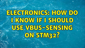 Electronics: How do I know if I should use VBUS-sensing on STM32?