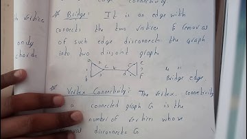 BRIDGE|| GRAPH THEORY & TREES || DISCRETE MATHEMATICS || OU EDUCATION