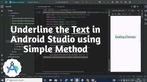 Underline the Text in Android Studio || underline the Text