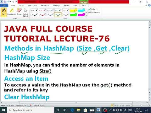JAVA LECTURE - 76| Size(), Get(), Remove () And Clear () Methods In HashMap(@EnhanceCodeLearning