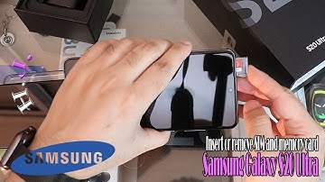 Insert or remove SIM and memory card Samsung Galaxy S20 Ultra