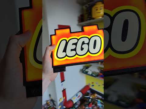 Where shall we place this 3D printed LEGO lightning sign? #lightmybricks #3dprint #legoroom #lego