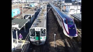 【E3系2000番台】奥羽本線 137M つばさ137号新庄行き通過＠庭坂 2020年12月