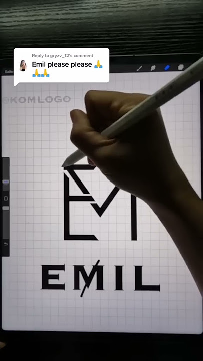 Kami membuat logo untuk Merek Pribadi/Bisnis Anda. #logodesign #emil#shorts #growonyoutube