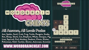 WordBrain Whale 3 Cheats | WordBrain Cheats | Whale 3 Answer