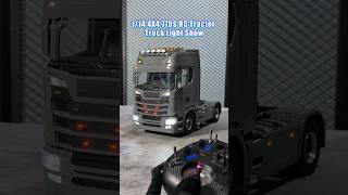 1:14 4X4 RC Tractor Truck, multi-lights + metal parts, top-grade materials, flawless! #rc #machine