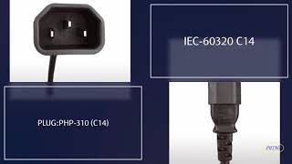 IEC 60320 C14 Plug To C13 Connector, 3-Pin AC Power Cord
