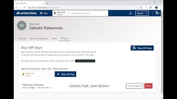 Getting an API Key - Amberdata.io