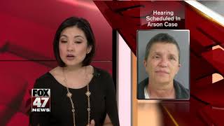 Hearing schedule in arson case