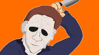Halloween's Michael Myers - Super Speed Drawing #Shorts