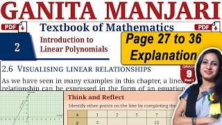 Class 9 Maths Chapter 2 Solutions | Ganita Manjari | Introduction to Linear Polynomials | Page no 27