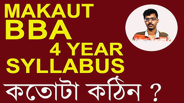 MAKAUT BBA 4 YEARS NEW SYLLABUS 2025 | FULL DETAILS