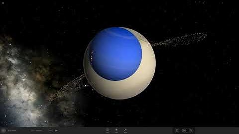 What if Neptune orbited Saturn ~ Universe Sandbox 2 Space Simulator