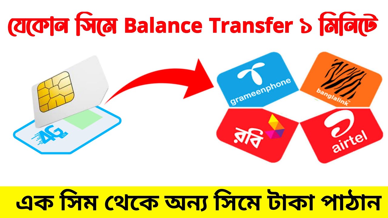 How To Transfer Balance One Sim To Another Sim Gp To Gp Tk 