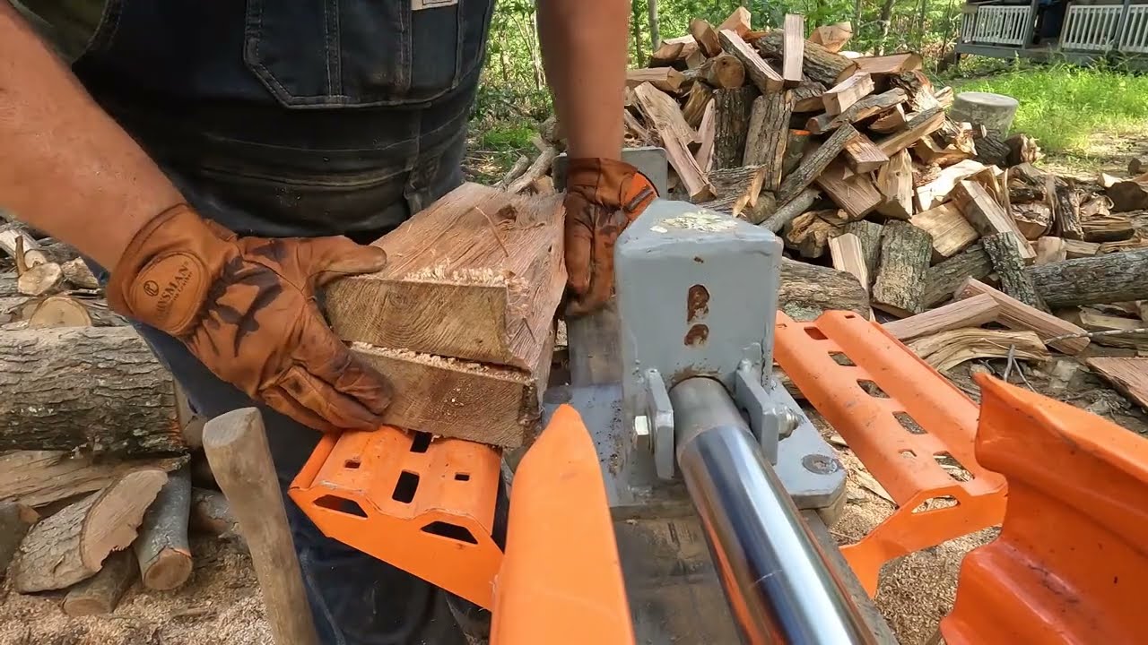 Making some Cribbing sticks for firewood stack