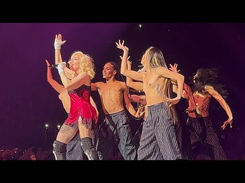 MADONNA - Hung up - Celebration tour live in Antwerp 22.10.23 - YouTube