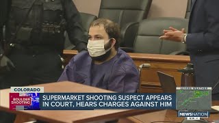 Colorado mass shooting suspect makes 1st court appearance, asks for mental health assessment
