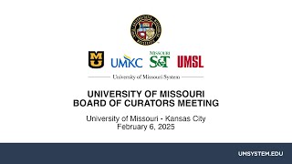 2/6/2025 University of Missouri Board of Curators Meeting Press Conference