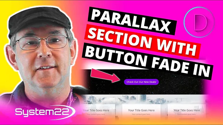Divi Theme Parallax Section With Button Fade In On Scroll 👍👈